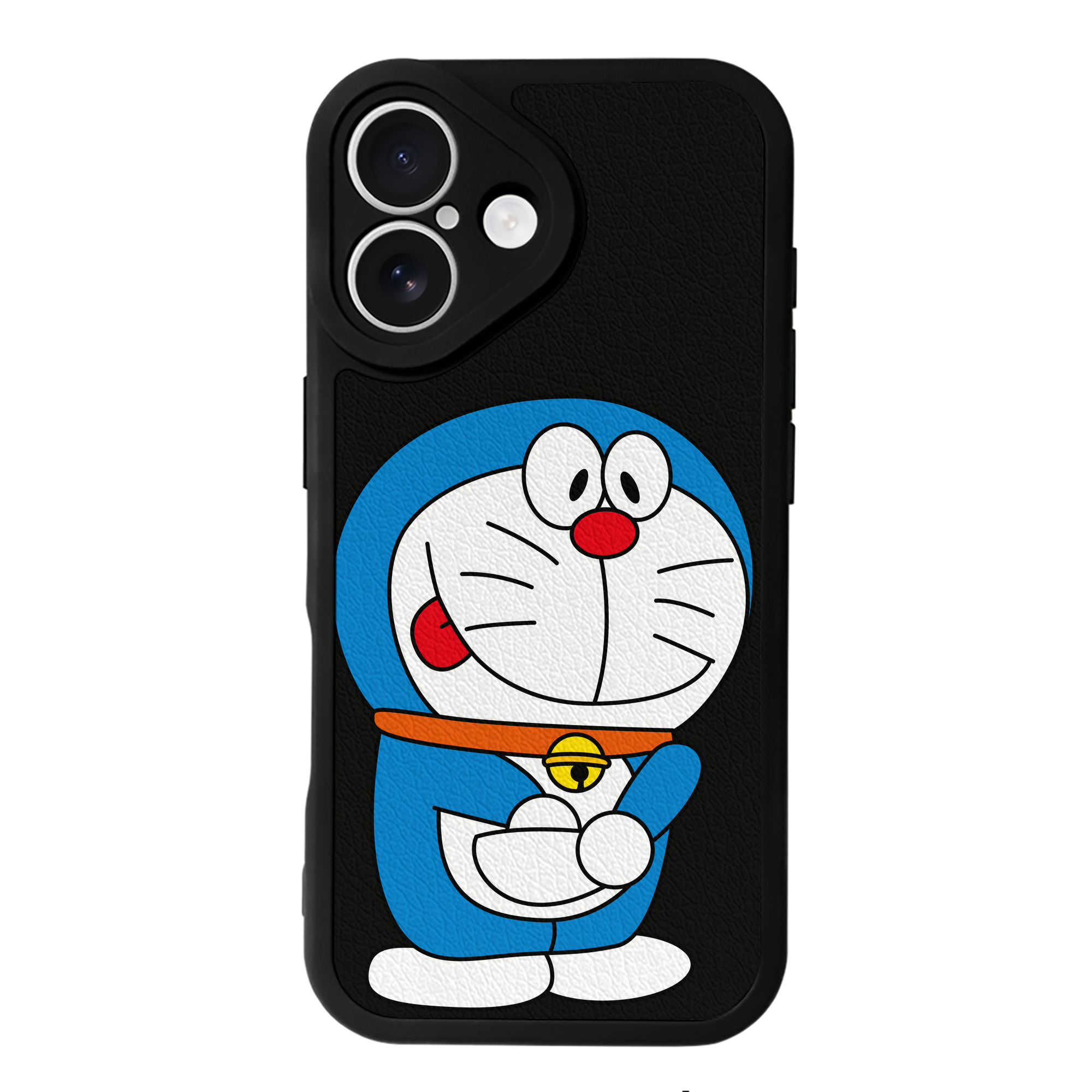 （画像用） ドラえもん Doraemon 【iPhone 16シリーズ対応】シリコンスマホケース（レザー調） 材質：シリコン